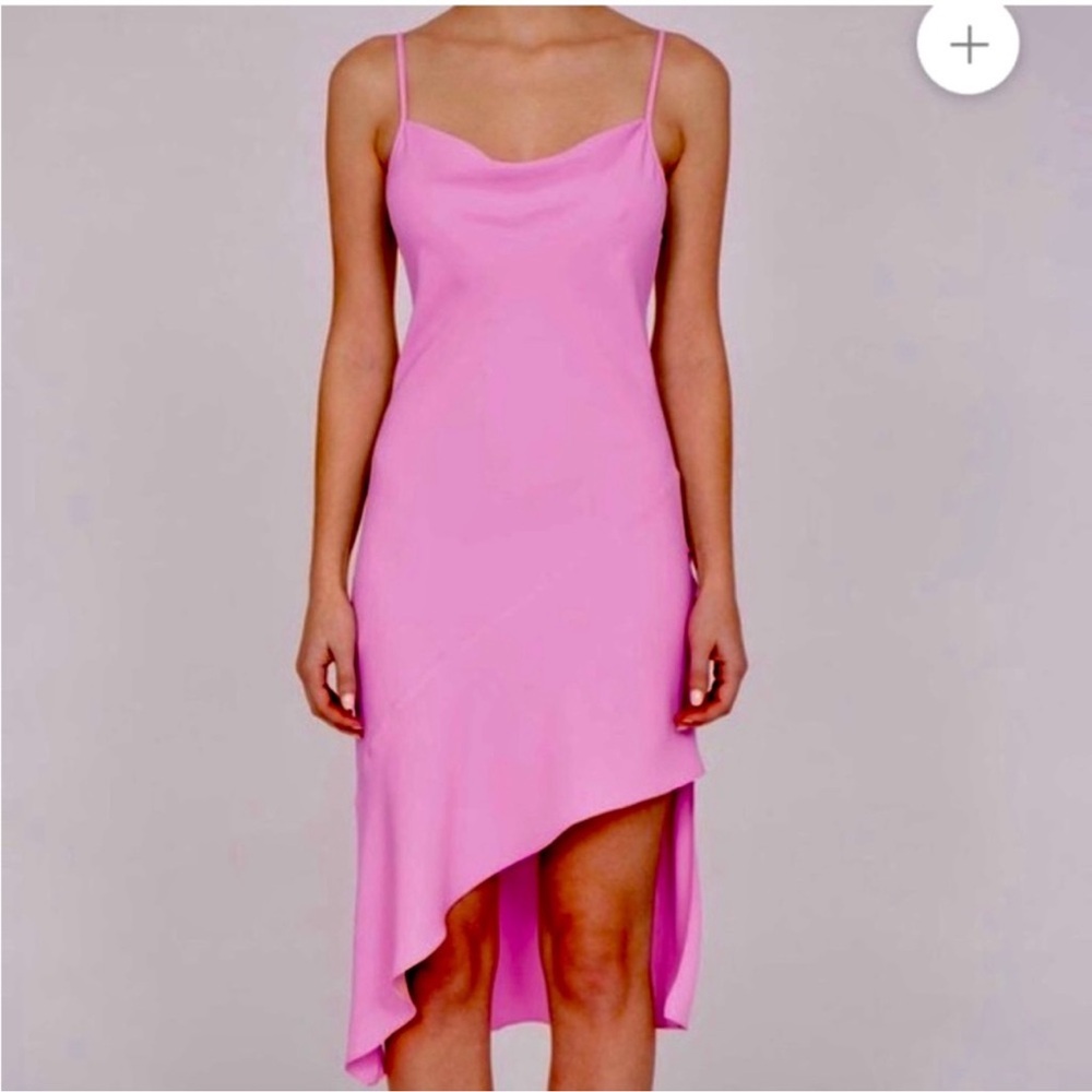 NWT Amanda Uprichard X Revolve pink asymmetrical Ansonia  dress